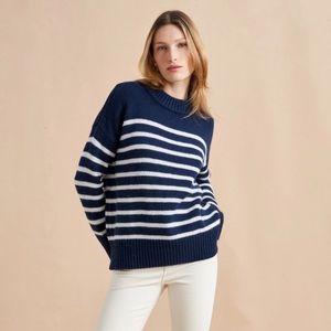 La Ligne Marin Sweater navy stripe size S
